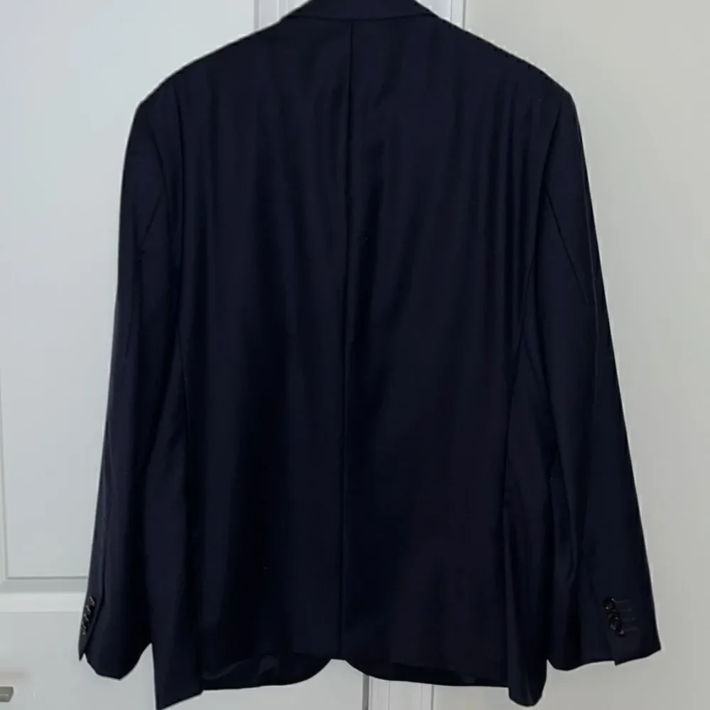 Ralph Lauren 2 button Navy Slim-Fit Wool Fully Lined Blazer Sportcoat Sport Coat